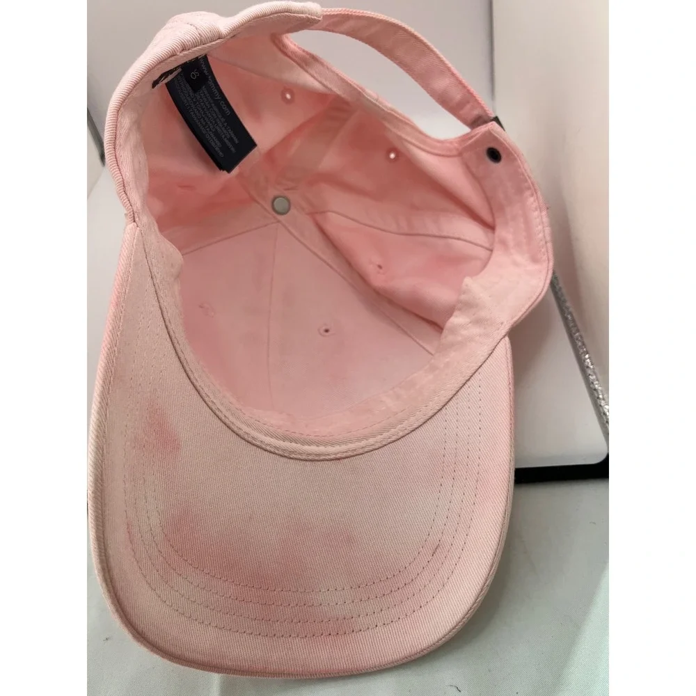 Tommy Hilfiger Tie Dye Baseball Cap Women OS Pink‎ Adjustable Embroidered Logo